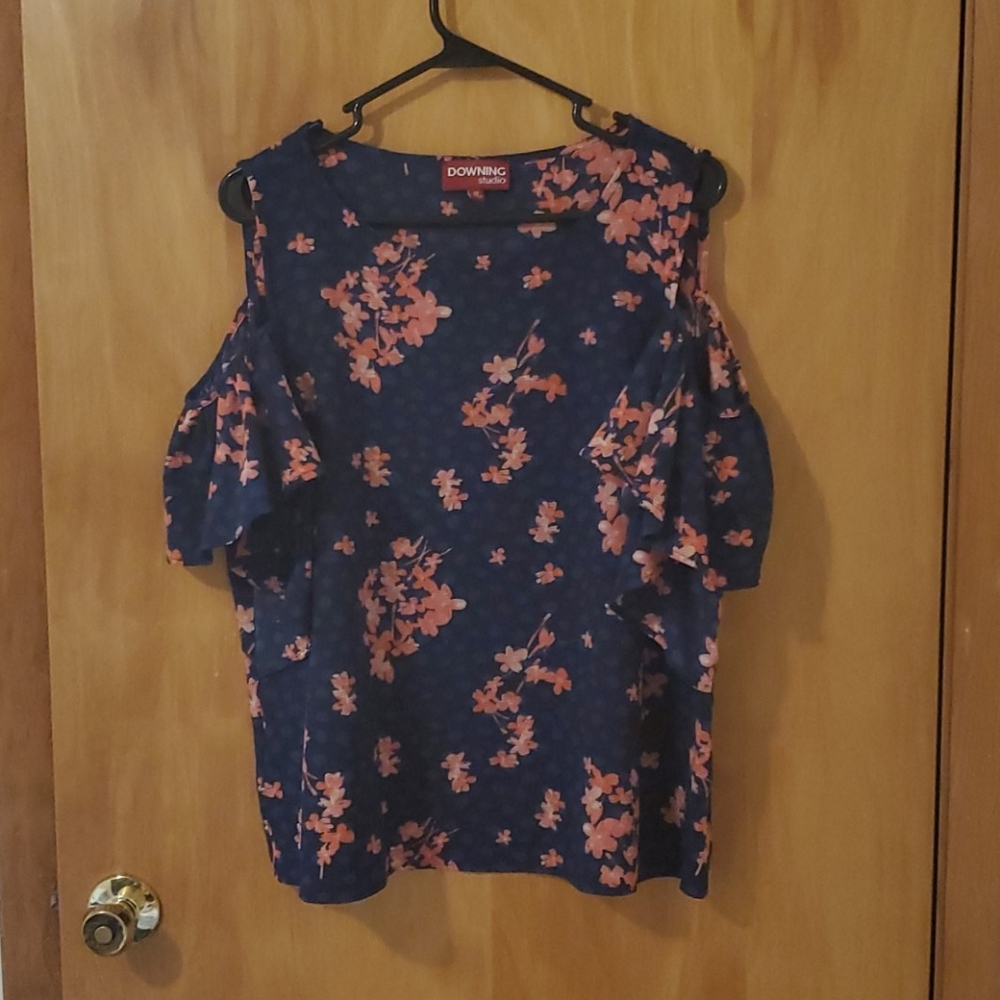 Downing Studio Floral off Shoulder Top